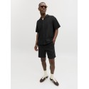 JACK & JONES Jaiden waffle resort shorts - Black