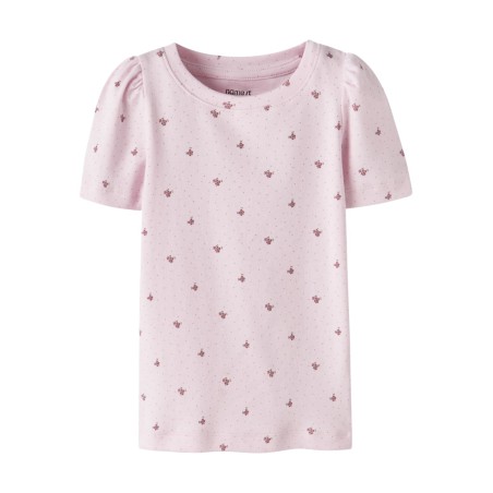 NAME IT MINI Hannis kortærmet t-shirt - Cradle Pink