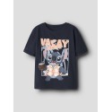 NAME IT MINI Antonie Stitch kortærmet t-shirt - Navy Blazer