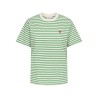JDY Pisa S/S Print Top - Cloud Dancer / New Stripe Jelly Bean