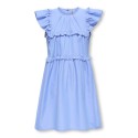 KIDS ONLY Clare kortærmet flæse kjole - Cornflower Blue