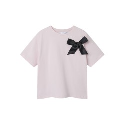 NAME IT Kids Hansa Sløjfe S/S Top - Lilac Snow