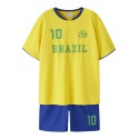 NAME IT KIDS Unisex Hi team shorts sæt - Empire Yellow