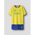 NAME IT KIDS Unisex Hi team shorts sæt - Empire Yellow