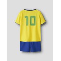 NAME IT MINI Unisex Hi team shorts sæt - Empire Yellow
