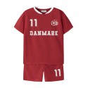 NAME IT MINI Unisex Hi team shorts sæt - True Red
