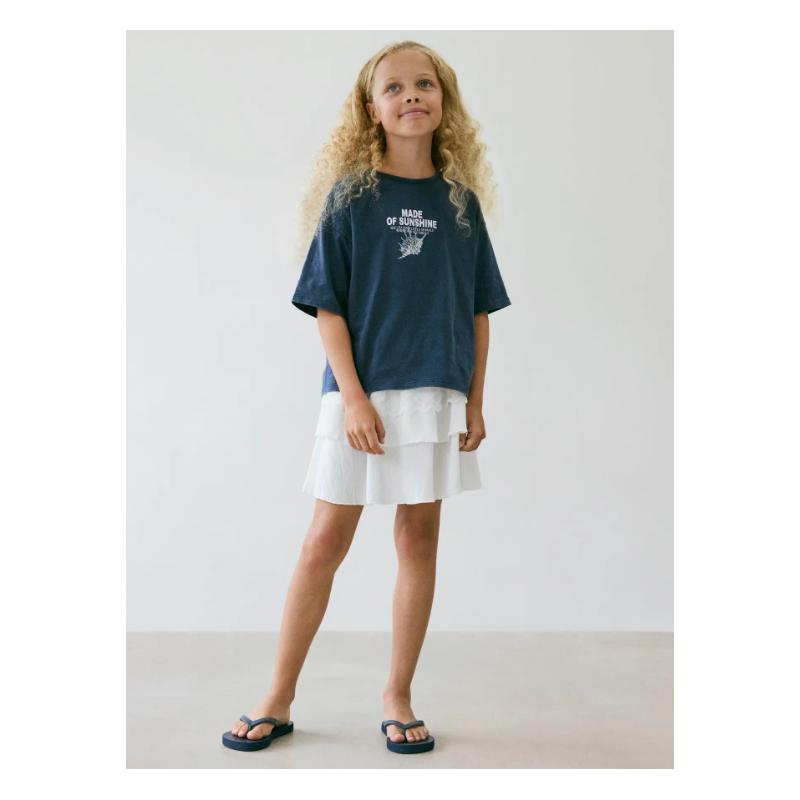 NAME IT Kids Joanni kortærmet realxed top - Navy Blazer
