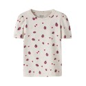 NAME IT Mini Haline kortærmet x-slim top - Peyote Melange
