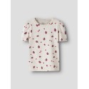 NAME IT Mini Haline kortærmet x-slim top - Peyote Melange