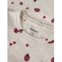 NAME IT Mini Haline kortærmet x-slim top - Peyote Melange