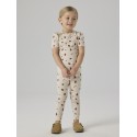 NAME IT Mini Haline kortærmet x-slim top - Peyote Melange