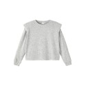 NAME IT Kids Niline langærmet strik bluse - Light Grey Melange