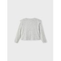 NAME IT Kids Niline langærmet strik bluse - Light Grey Melange