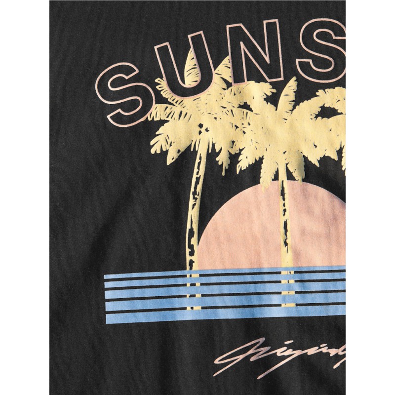 JACK & JONES Junior Tulum UV T-shirt - Sort