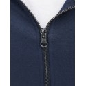 Jack & Jones Junior Hoodie Navy Med Lynlås | Stort Udvalg til Drenge