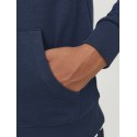 Jack & Jones Junior Hoodie Navy Med Lynlås | Stort Udvalg til Drenge