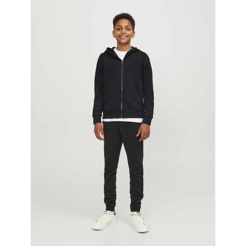 JACK & JONES Junior Zip Hoodie - Sort