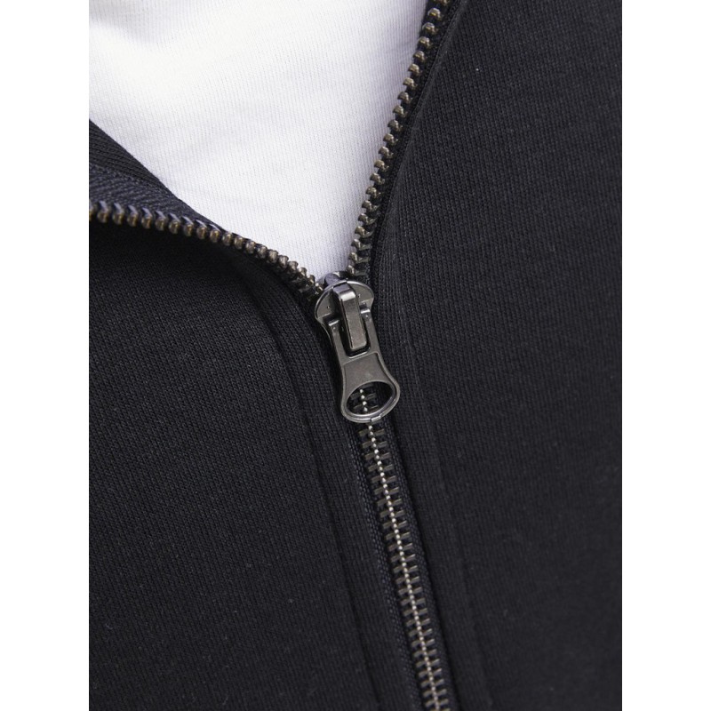 JACK & JONES Junior Zip Hoodie - Sort