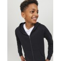 JACK & JONES Junior Zip Hoodie - Sort