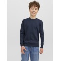 JACK & JONES JUNIOR Basic Crew Sweatshirt - Navy Blazer