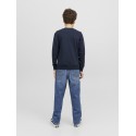 JACK & JONES JUNIOR Basic Crew Sweatshirt - Navy Blazer