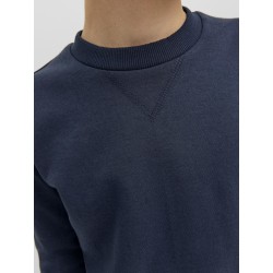 JACK & JONES JUNIOR Basic Crew Sweatshirt - Navy Blazer