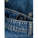 NAME IT KIDS Bella Denim Shorts - Medium Blue Denim / Daisy