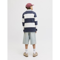 JACK & JONES Junior Ron X-Baggy Denim Shorts - Blue Denim