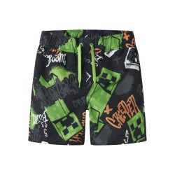 NAME IT Kids Mic Minecraft Badeshorts - Sort