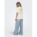 ONLY Elle kortærmet printed t-shirt - Cloud Dancer Lemoncello