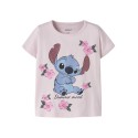 NAME IT MINI Fann stitch kortærmet t-shirt - Cradle Pink