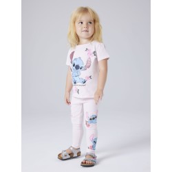 NAME IT MINI Fann stitch kortærmet t-shirt - Cradle Pink