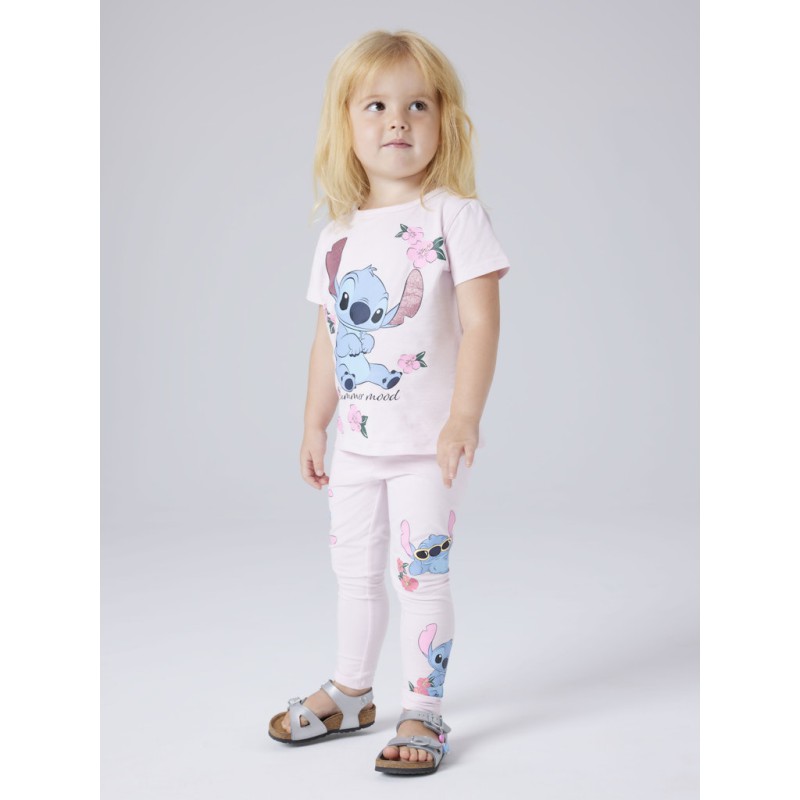 NAME IT MINI Fann stitch kortærmet t-shirt - Cradle Pink