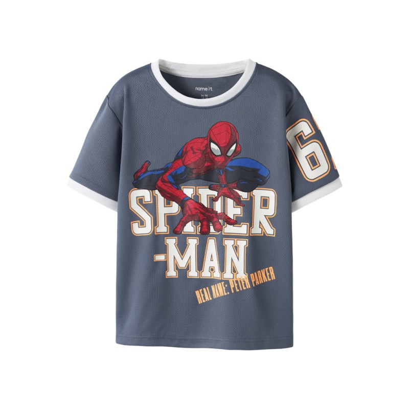 NAME IT MINI Manri spider kortærmet t-shirt - Vintage Indigo