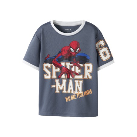 NAME IT MINI Manri spider kortærmet t-shirt - Vintage Indigo