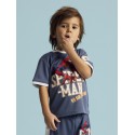 NAME IT MINI Manri spider kortærmet t-shirt - Vintage Indigo