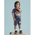 NAME IT MINI Manri spider kortærmet t-shirt - Vintage Indigo