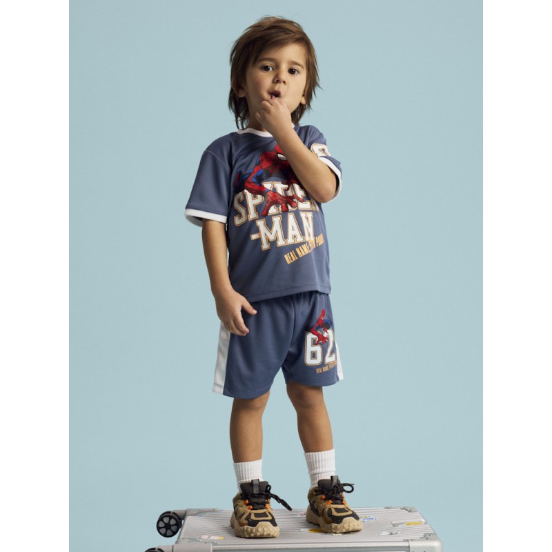 NAME IT MINI Manri spider kortærmet t-shirt - Vintage Indigo