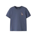NAME IT MINI Himus kortærmet t-shirt - Vintage Indigo