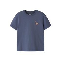NAME IT MINI Himus kortærmet t-shirt - Vintage Indigo