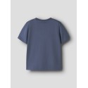 NAME IT MINI Himus kortærmet t-shirt - Vintage Indigo