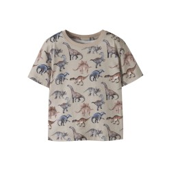 NAME IT MINI Himus kortærmet t-shirt - Pure Cashmere