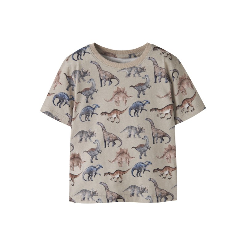 NAME IT MINI Himus kortærmet t-shirt - Pure Cashmere