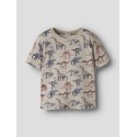 NAME IT MINI Himus kortærmet t-shirt - Pure Cashmere