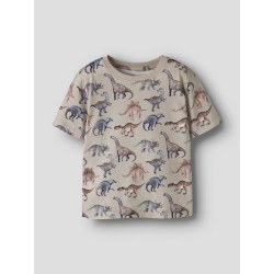 NAME IT MINI Himus kortærmet t-shirt - Pure Cashmere
