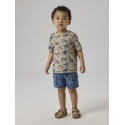 NAME IT MINI Himus kortærmet t-shirt - Pure Cashmere