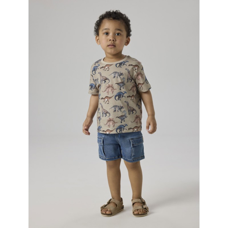 NAME IT MINI Himus kortærmet t-shirt - Pure Cashmere