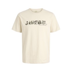 JJ REBEL Russel flower kortærmet t-shirt - Moonbeam