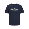 JJ REBEL Russel flower kortærmet t-shirt - Navy Blazer