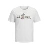 JJ REBEL Russel flower kortærmet t-shirt - White (gør klar til online)